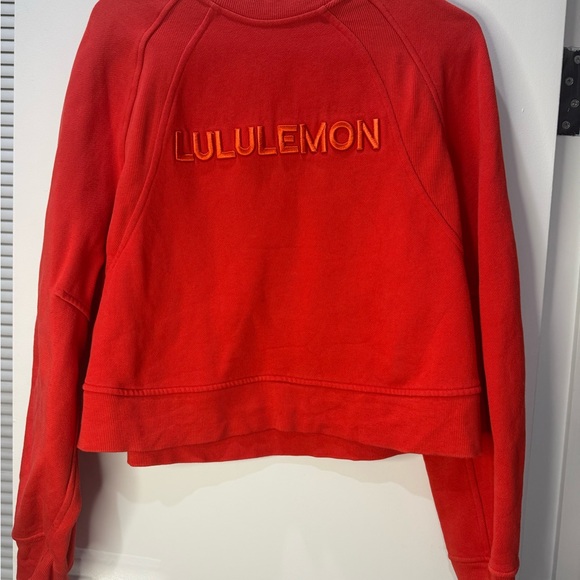 lululemon athletica Tops - lululemon athletica Bold Red Sweatshirt